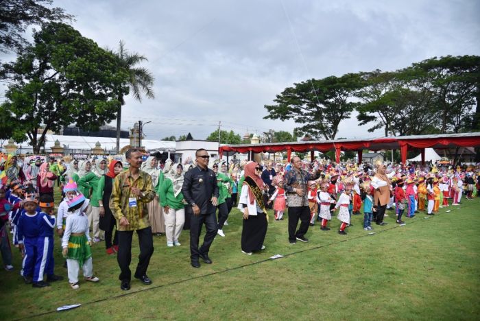 Serunya 520 Siswa Paud Adu Kreasi di Kebumen International Expo