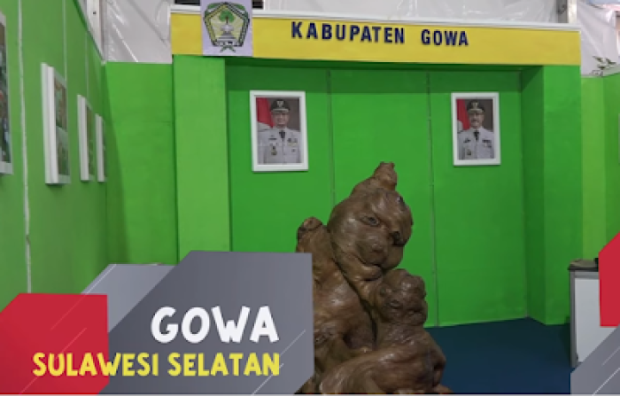 Kabupaten Gowa menampilkan produk olahan  akar kayu